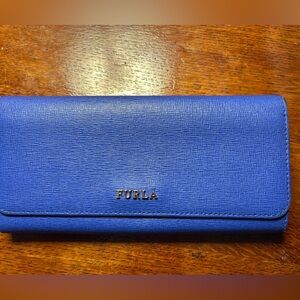 Furla Royal Blue Saffiano Leather Wallet – Timeless Italian Luxury gift